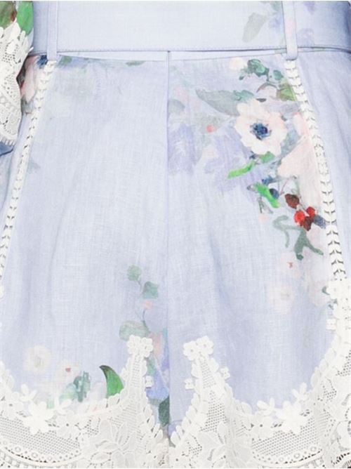 Shorts Everley ZIMMERMANN | 1803ARS255LIGHT BLUE WATERCOLOUR FLORAL